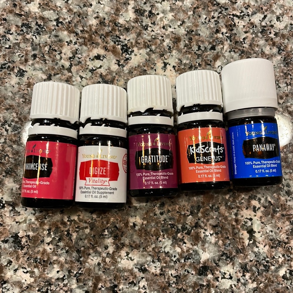 Bundle of half full young living oils🌱